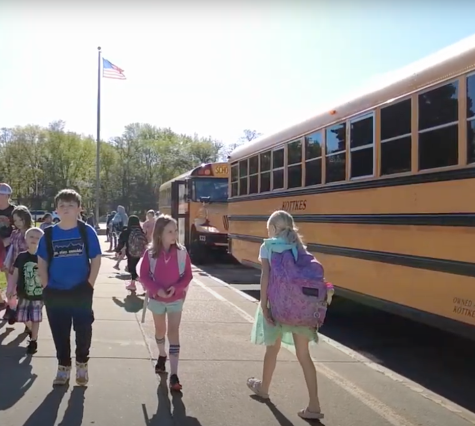 Summer school drop-off 